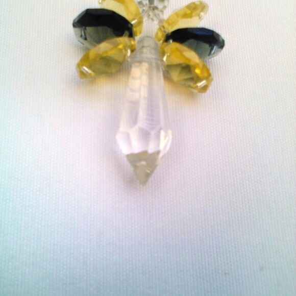 Bumble Bee Crystal Angel Rainbow Maker Suncatcher Rearview/ Window Ornaments - Picture 4 of 8